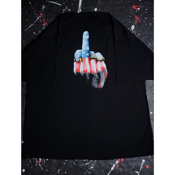 Vintage Other - Kid Rock vintage men's American Bad Ass stars & stripes middle finger tee sz 2XL